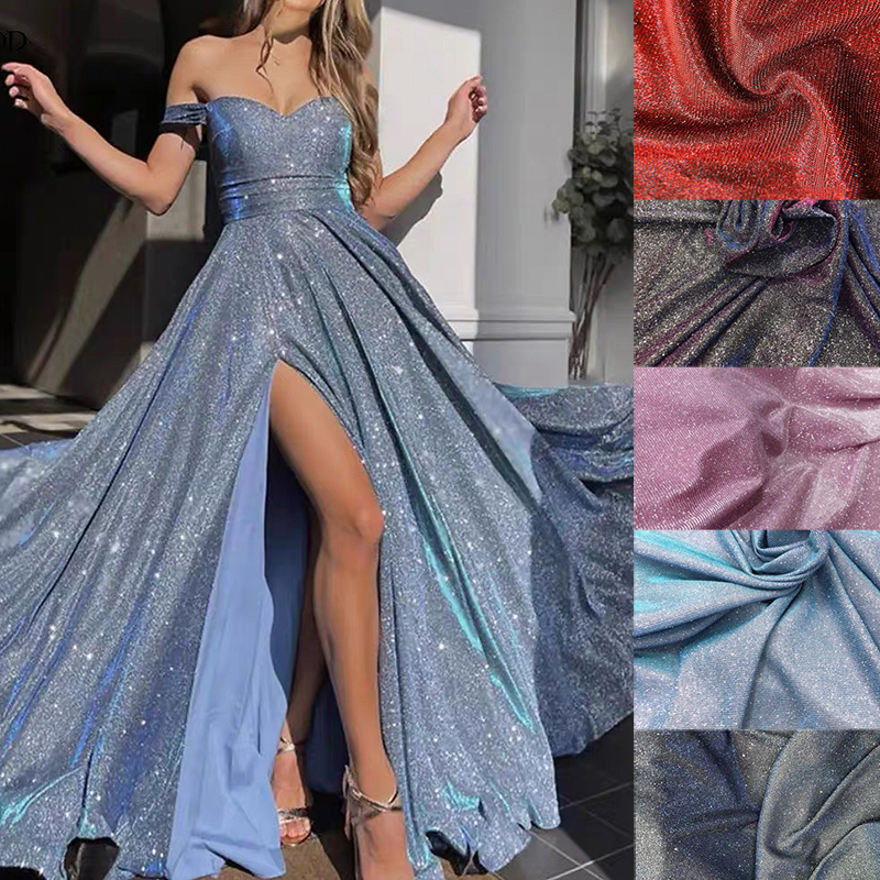 Sequin Fabric Panel - Shimmer Moonlight Glitter Nylon Stardust Sparkly