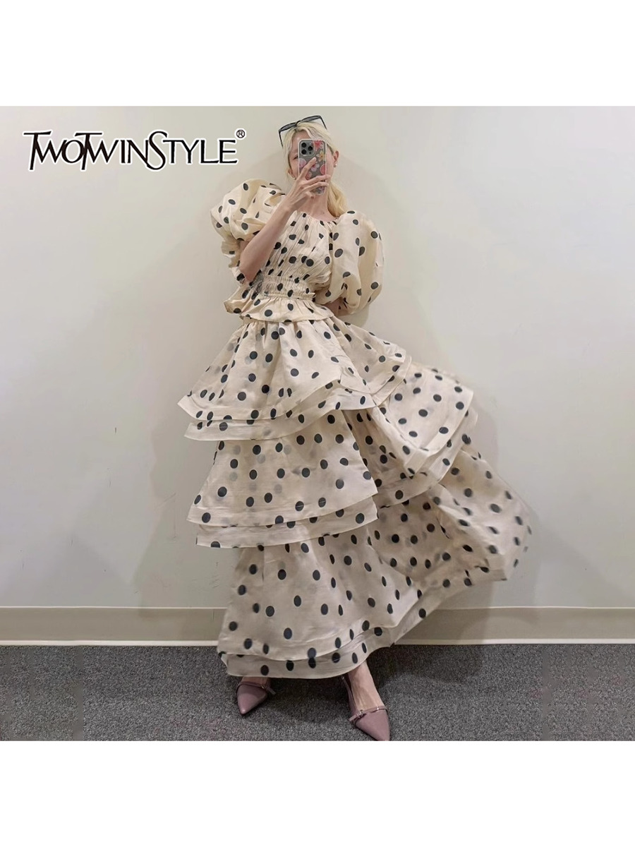 Tassel Fringe Trim - TWOTWINSTYL Hit Color Polka Dot Two