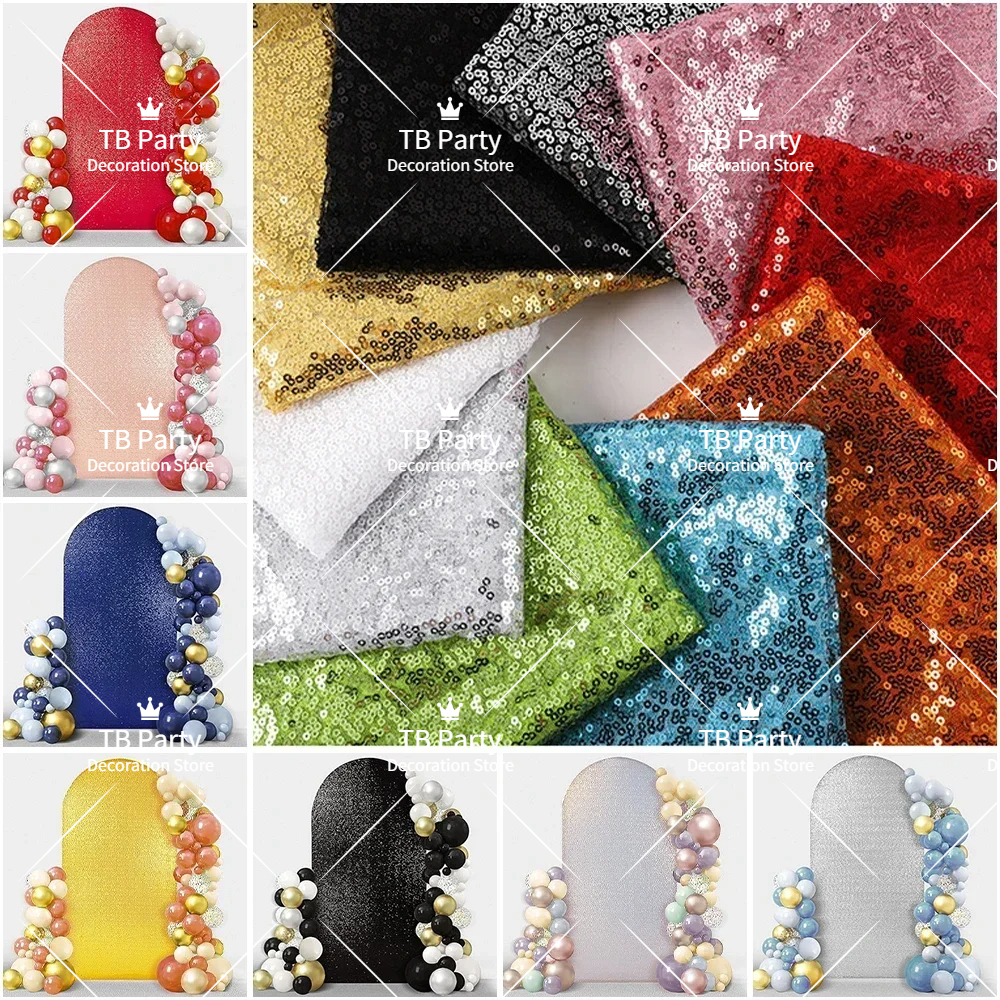 Sequin Fabric Panel - 4 Colors 7 Sizes Sequin Arch