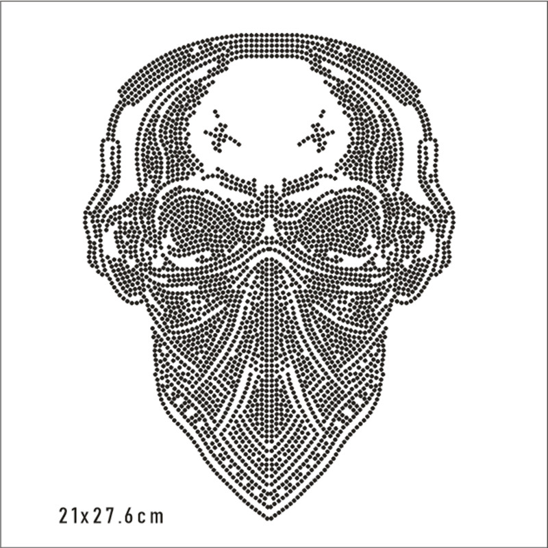 Skull Hotfix Strass Motif Cust - Hotfix Rhinestone Sheet avis et prix