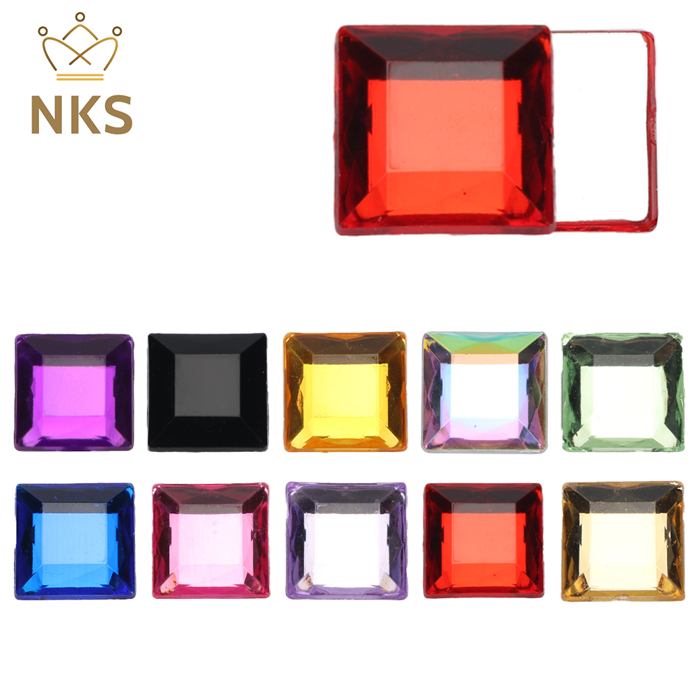 NKS 10mm 12mm Faceted Square C - Hotfix Rhinestone Sheet avis et prix