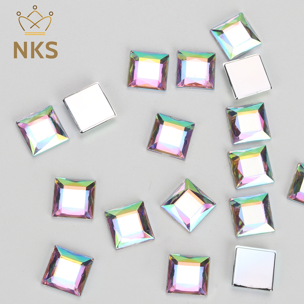 NKS 10mm 12mm Faceted Square C - Hotfix Rhinestone Sheet avis et prix