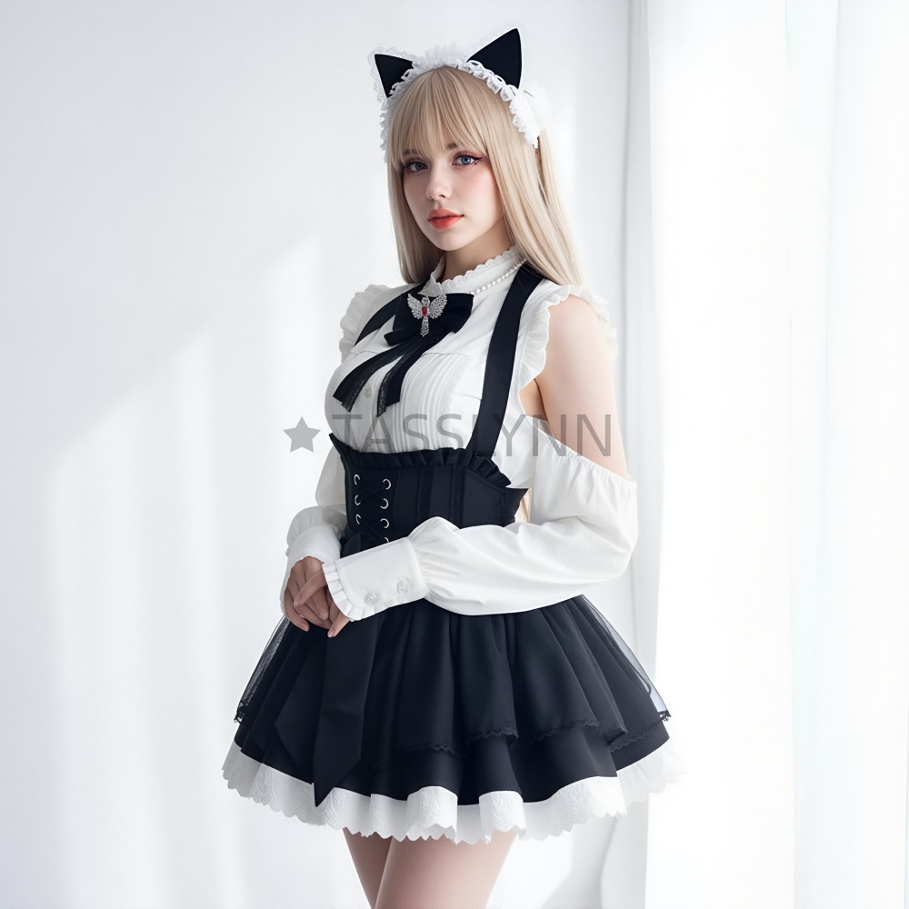 Cat Ear Nun Maid Dress Women's - Embellish Knit avis et prix