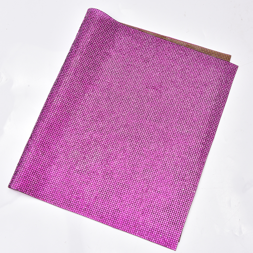 Fuchsia Rhinestone Sticker Tri - Hotfix Rhinestone Sheet avis et prix