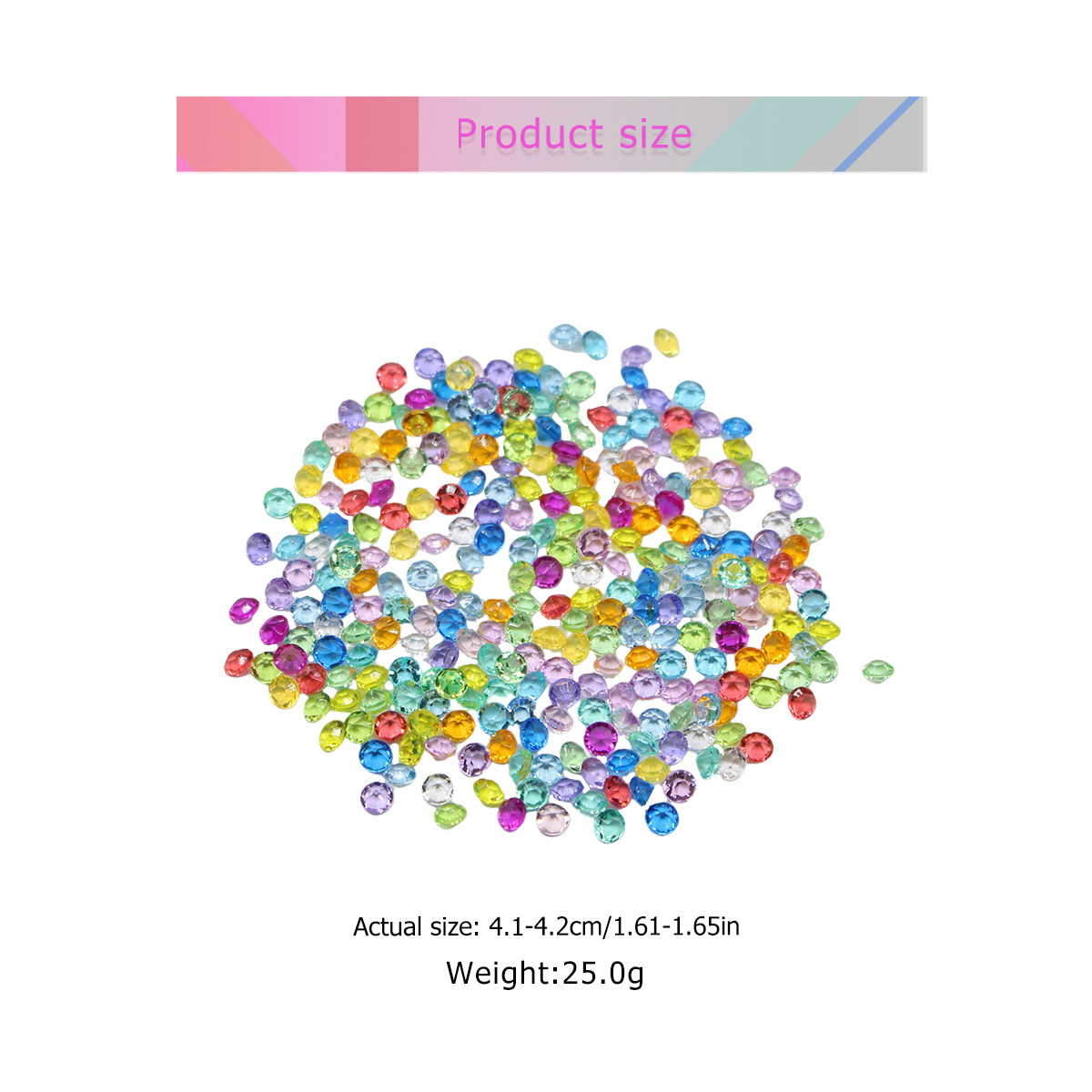 4.5mm Colorful Acrylic Diamond - Embellishment Crafts avis et prix