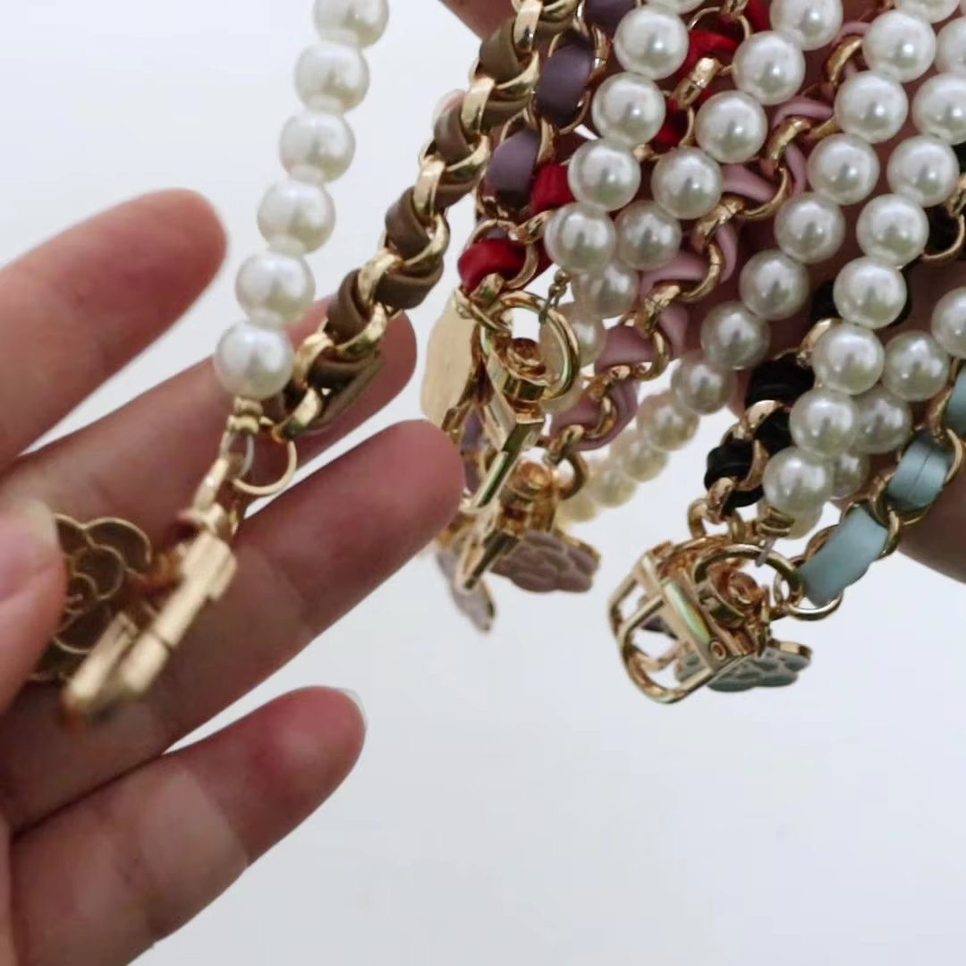 1 Strand/Lot Leather Imitation - Pearl Trim Chain avis et prix