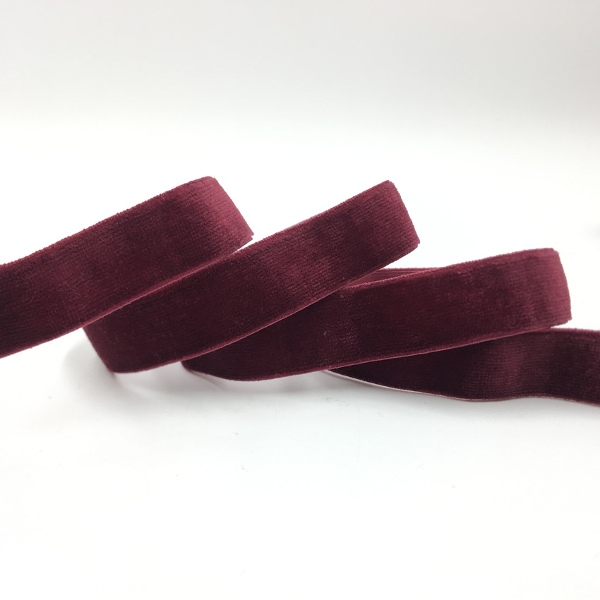 15mm 5Yards Velvet Elastic Ban - Velvet Ribbon Roll avis et prix