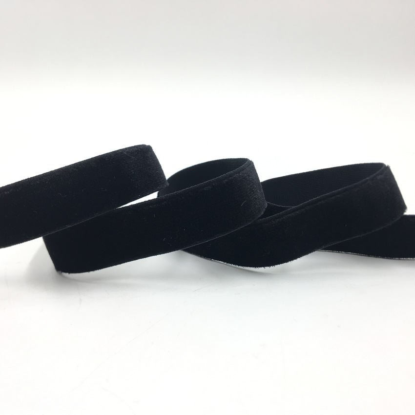 15mm 5Yards Velvet Elastic Ban - Velvet Ribbon Roll avis et prix
