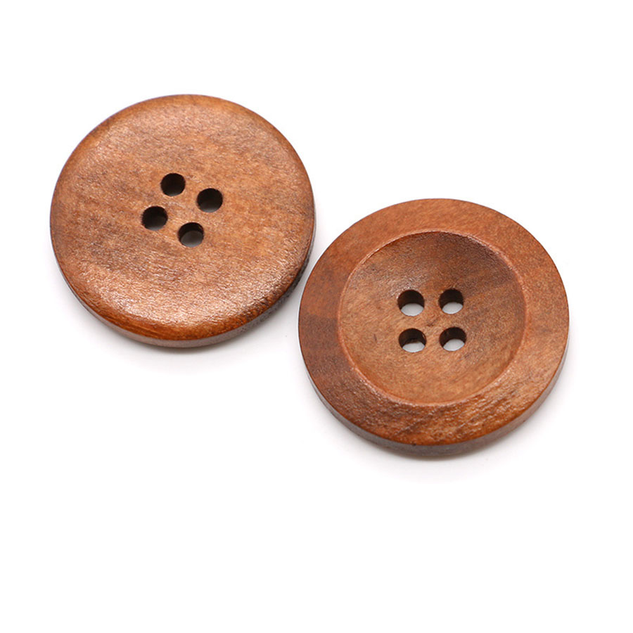 10pcs 18mm Round Wooden Button - Embellishments For Scrapbooking avis et prix