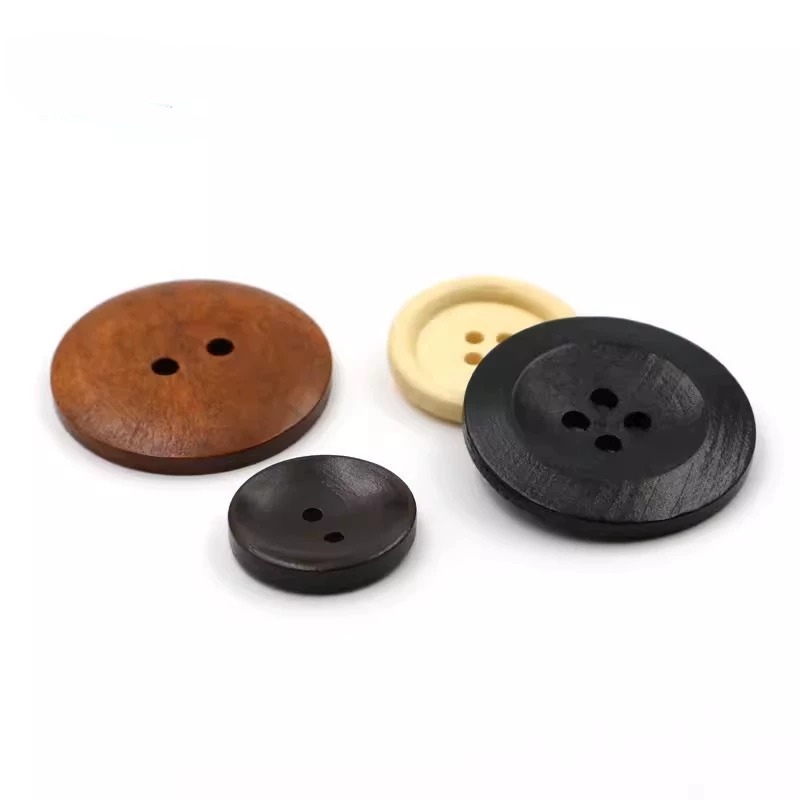 10pcs 18mm Round Wooden Button - Embellishments For Scrapbooking avis et prix
