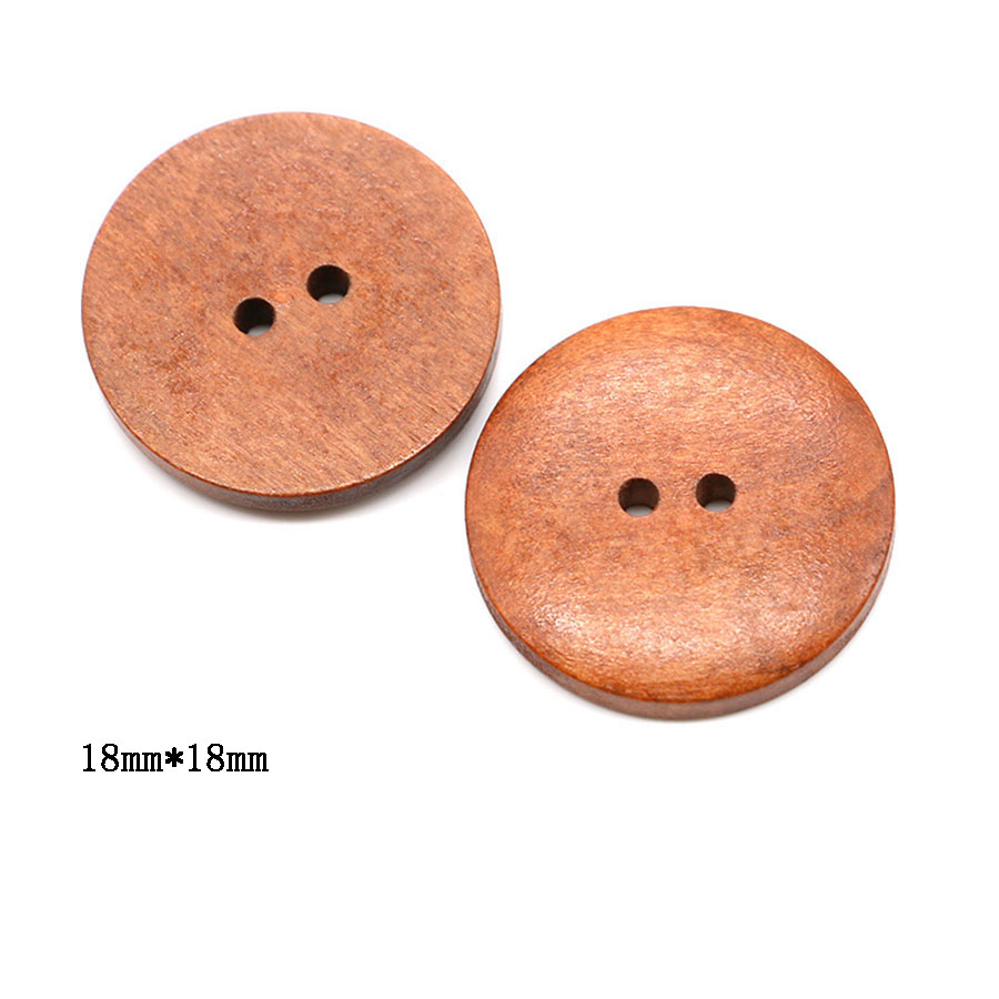 10pcs 18mm Round Wooden Button - Embellishments For Scrapbooking avis et prix