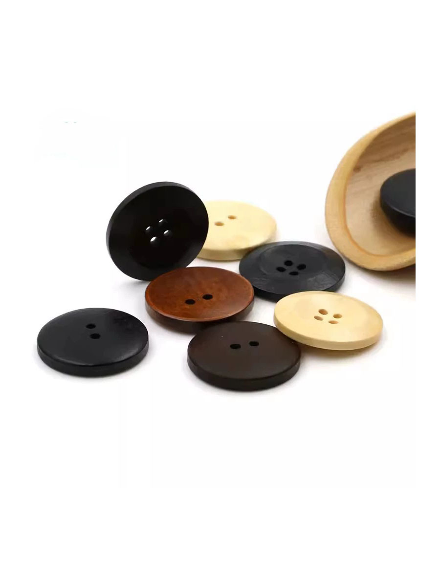10pcs 18mm Round Wooden Button - Embellishments For Scrapbooking avis et prix
