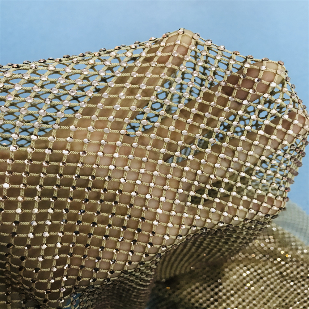 Chunky Glitter Blue Yellow Gla - Crystal Mesh Fabric avis et prix