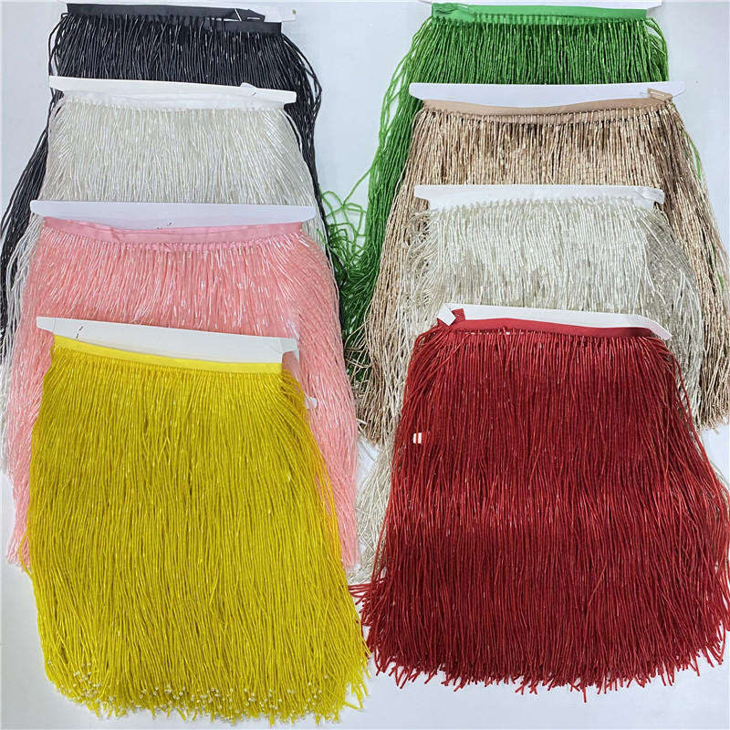 2metros/lot 30cm Wide High Qua - Beaded Trim Fringe avis et prix
