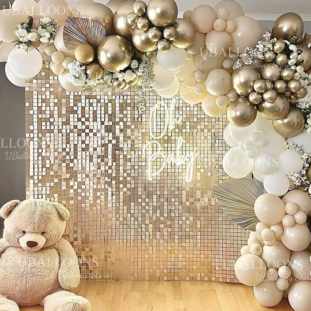 Matte Champagne Gold Backdrop  - Sequin Fabric Panel avis et prix