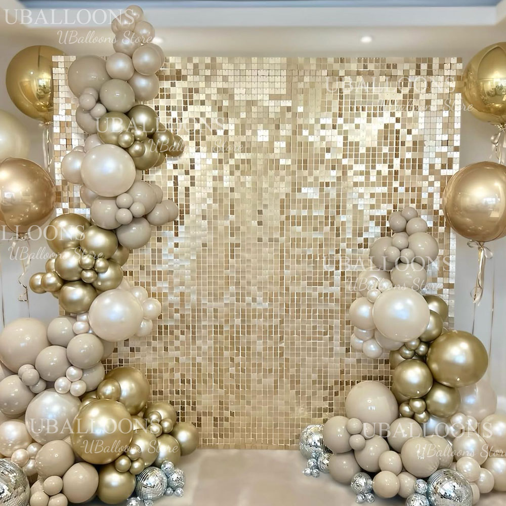 Matte Champagne Gold Backdrop  - Sequin Fabric Panel avis et prix