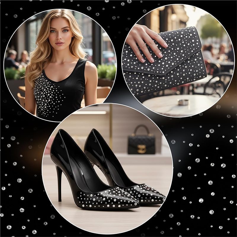 A64Z Rhinestone Sheets 10 Iron - Hotfix Rhinestone Sheet avis et prix
