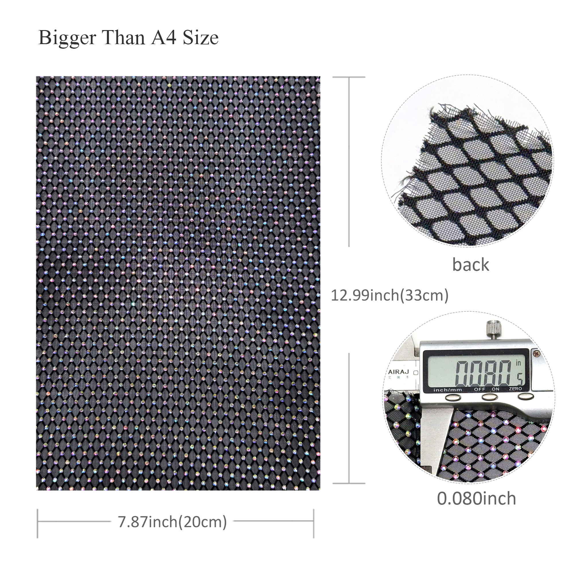 1pc 7.87x12.99inch Luxury Hotf - Hotfix Rhinestone Sheet avis et prix