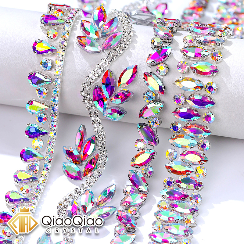 QIAO Rhinestone Trim Crystal A - Crystal Mesh Fabric avis et prix