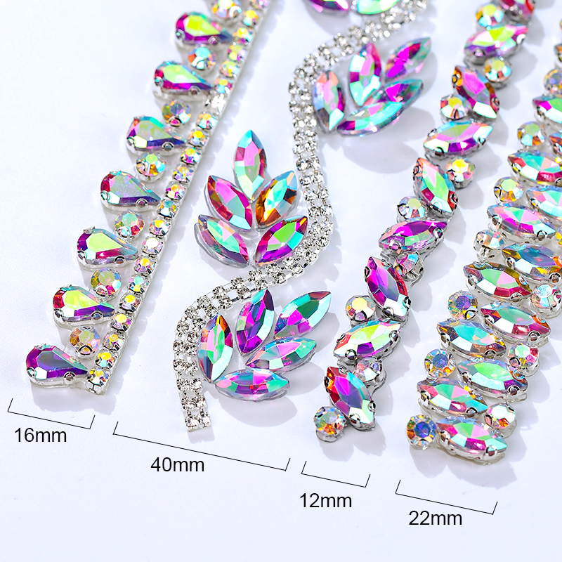 QIAO Rhinestone Trim Crystal A - Crystal Mesh Fabric avis et prix