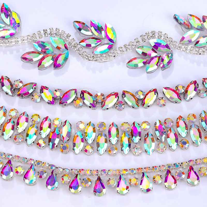QIAO Rhinestone Trim Crystal A - Crystal Mesh Fabric avis et prix