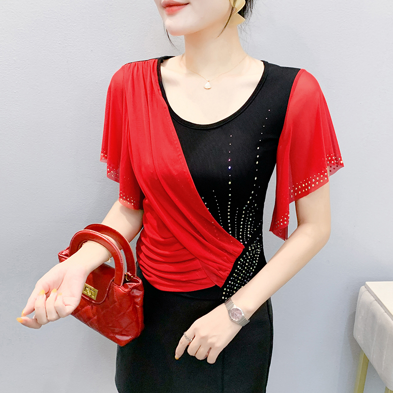 2025 Summer Women's Mesh Top:  - Beaded Trim Fringe avis et prix