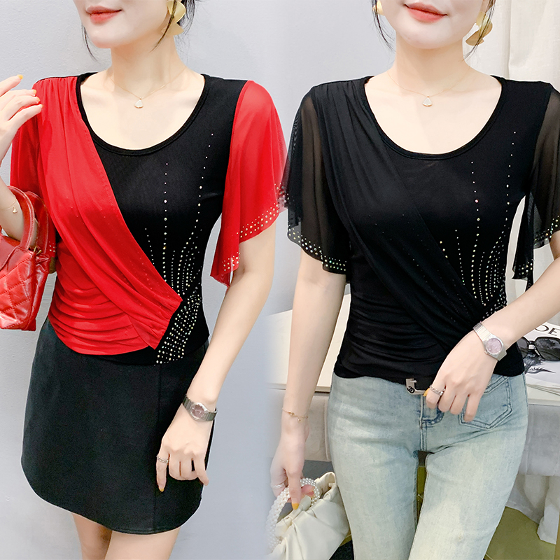 2025 Summer Women's Mesh Top:  - Beaded Trim Fringe avis et prix