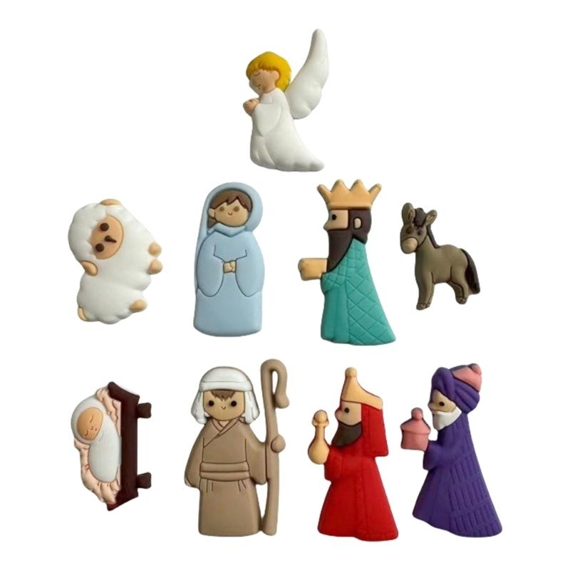 652F 9Pieces Nativity Scene Ch - Christmas Craft Embellishment avis et prix