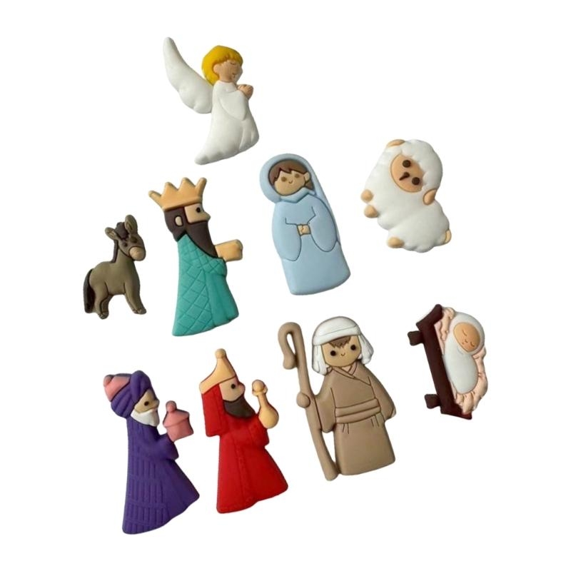652F 9Pieces Nativity Scene Ch - Christmas Craft Embellishment avis et prix