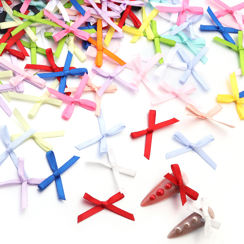 50Pcs 2.5x3cm Ribbons Mini Sat - Christmas Craft Embellishment avis et prix