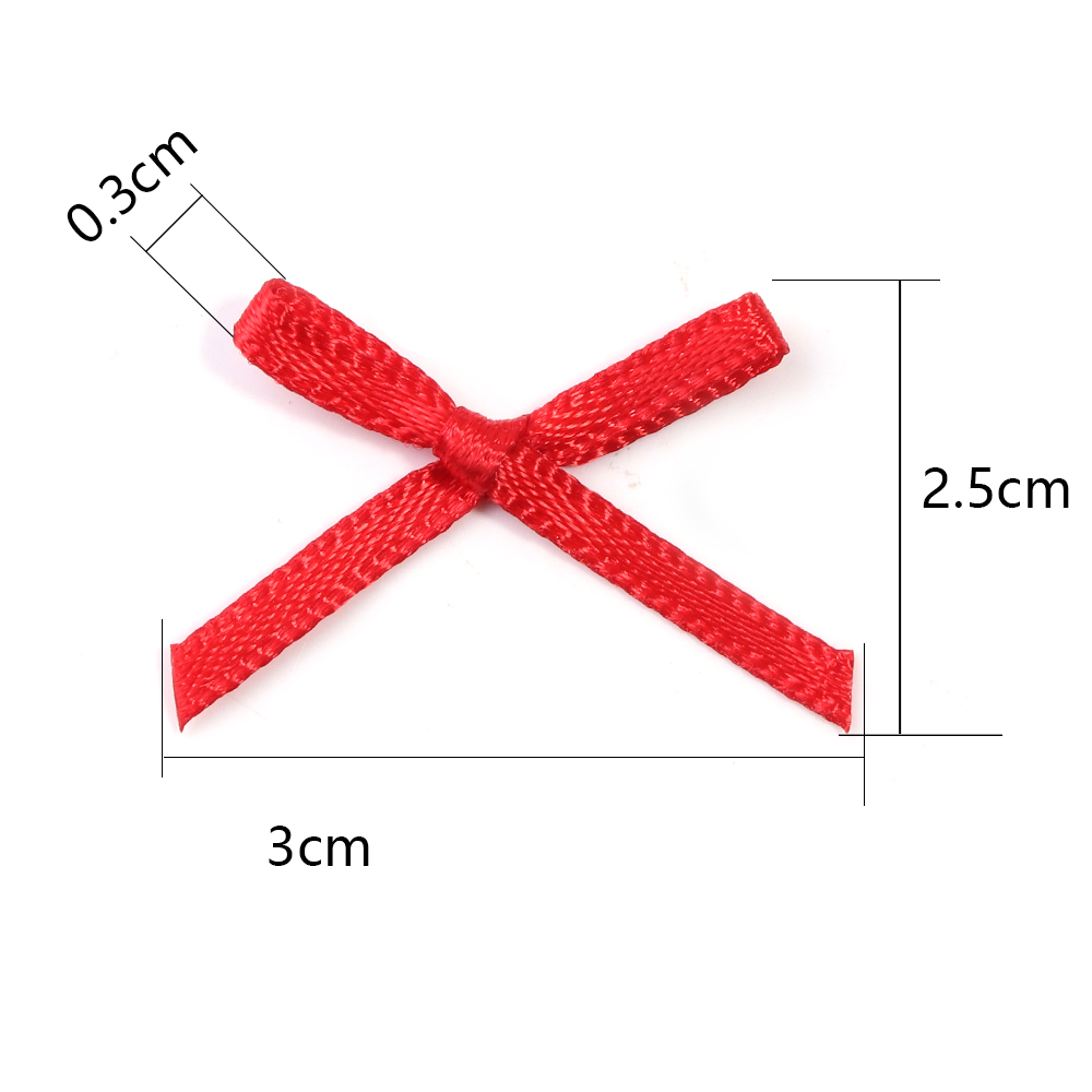 50Pcs 2.5x3cm Ribbons Mini Sat - Christmas Craft Embellishment avis et prix