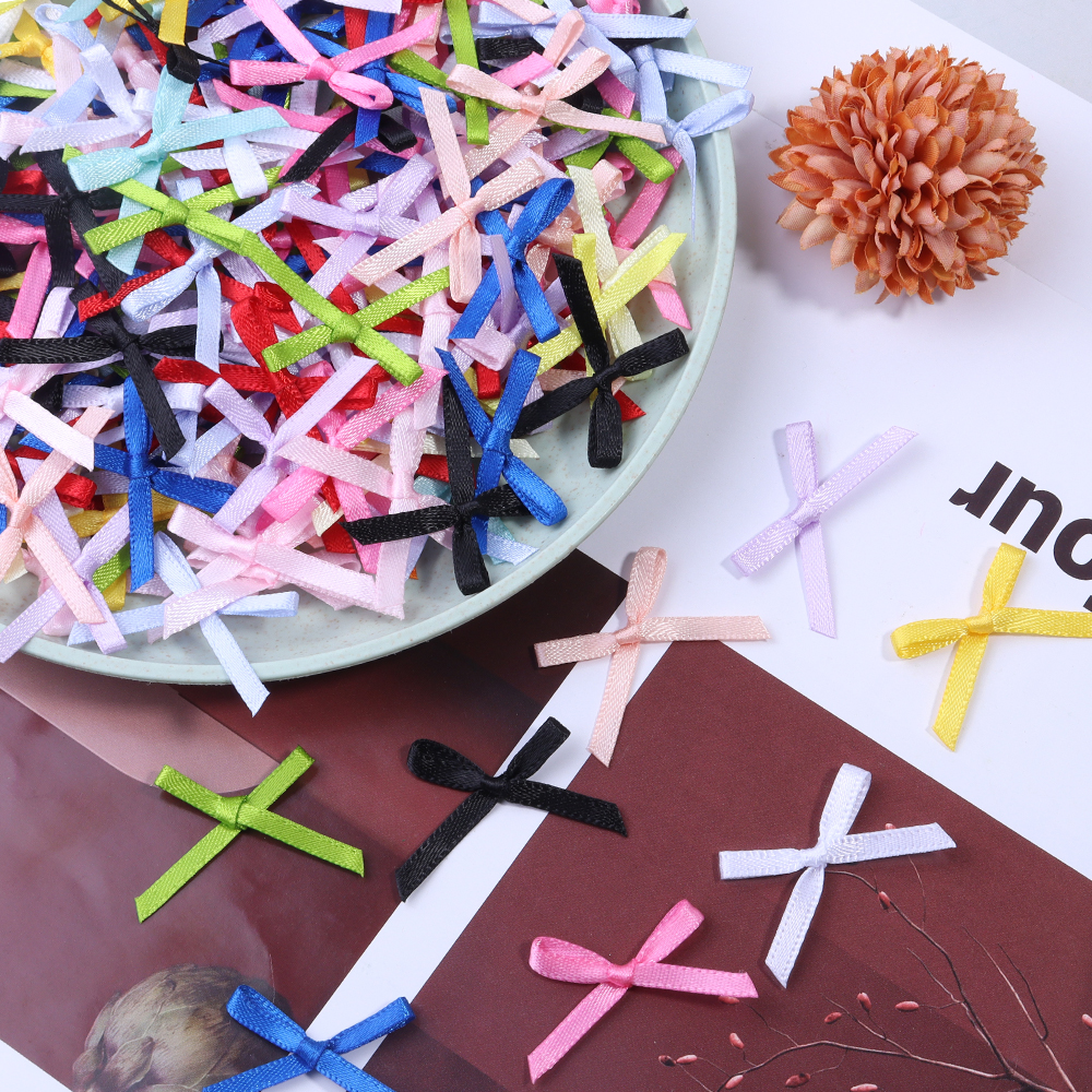 50Pcs 2.5x3cm Ribbons Mini Sat - Christmas Craft Embellishment avis et prix