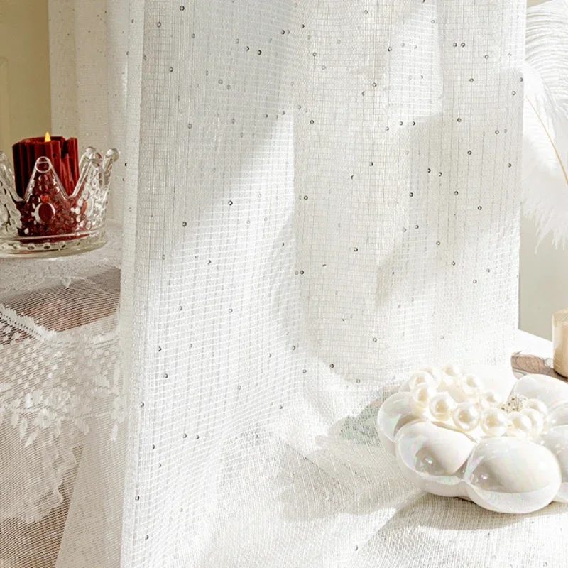 French Sheer Curtains for Livi - Sequin Fabric Panel avis et prix