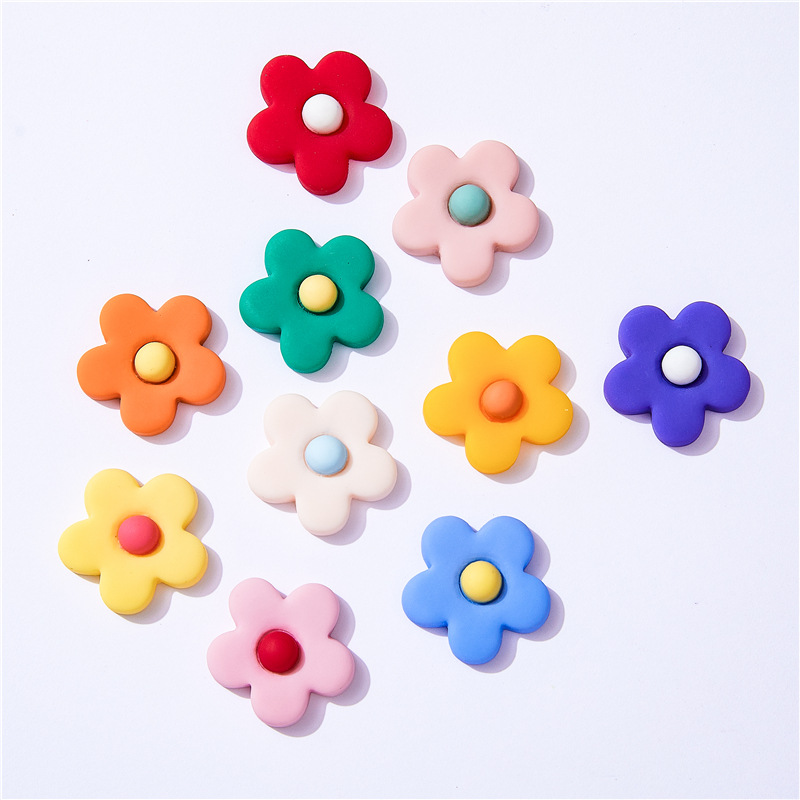 10pcs Resin Flowers Flat Back  - Christmas Craft Embellishment avis et prix