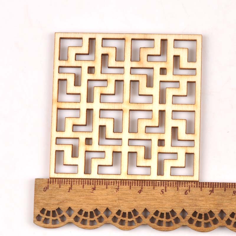 5Pcs/set Wood Handicraft hollo - Embellishments For Scrapbooking avis et prix