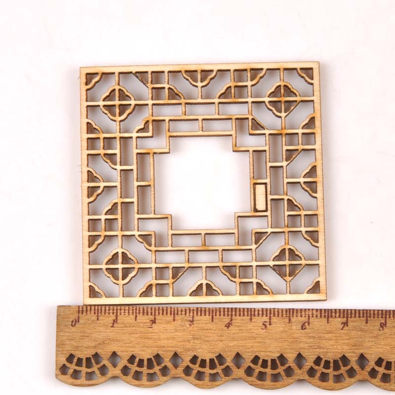 5Pcs/set Wood Handicraft hollo - Embellishments For Scrapbooking avis et prix