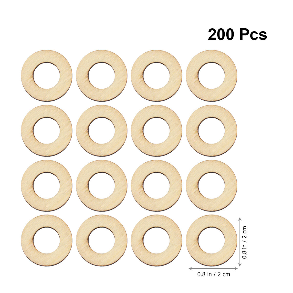 200Pcs Wood Chip Embellishment - Christmas Craft Embellishment avis et prix