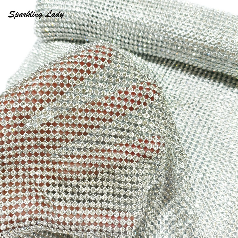 3MM Fashion Metal Rhinestone F - Crystal Mesh Fabric avis et prix