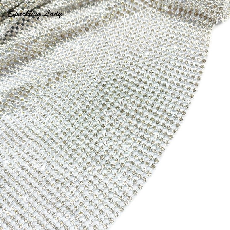 3MM Fashion Metal Rhinestone F - Crystal Mesh Fabric avis et prix