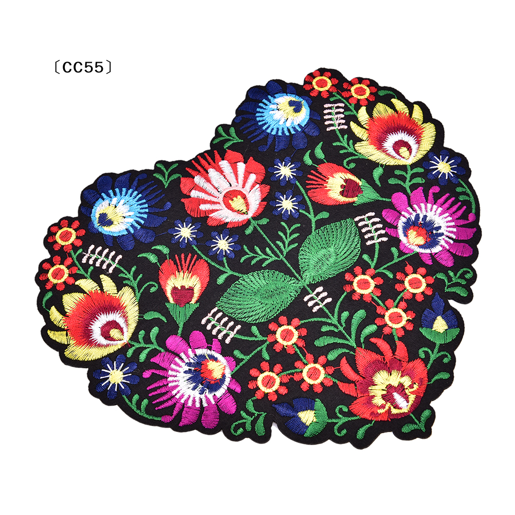 1Pc Heart Shape Flower Embroid - Applique Patch Flower avis et prix