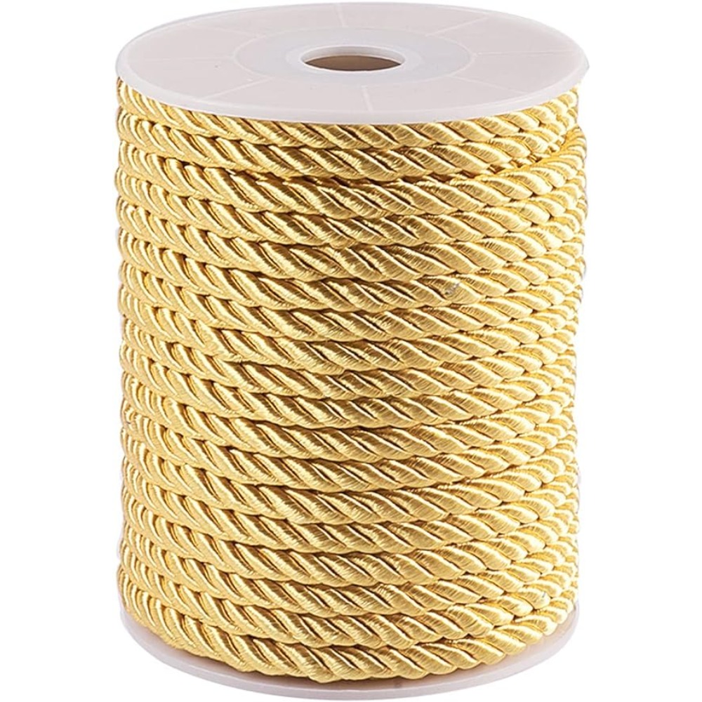 5mm 18 Yards Twisted Gold Rope - Cord Trim Twisted avis et prix