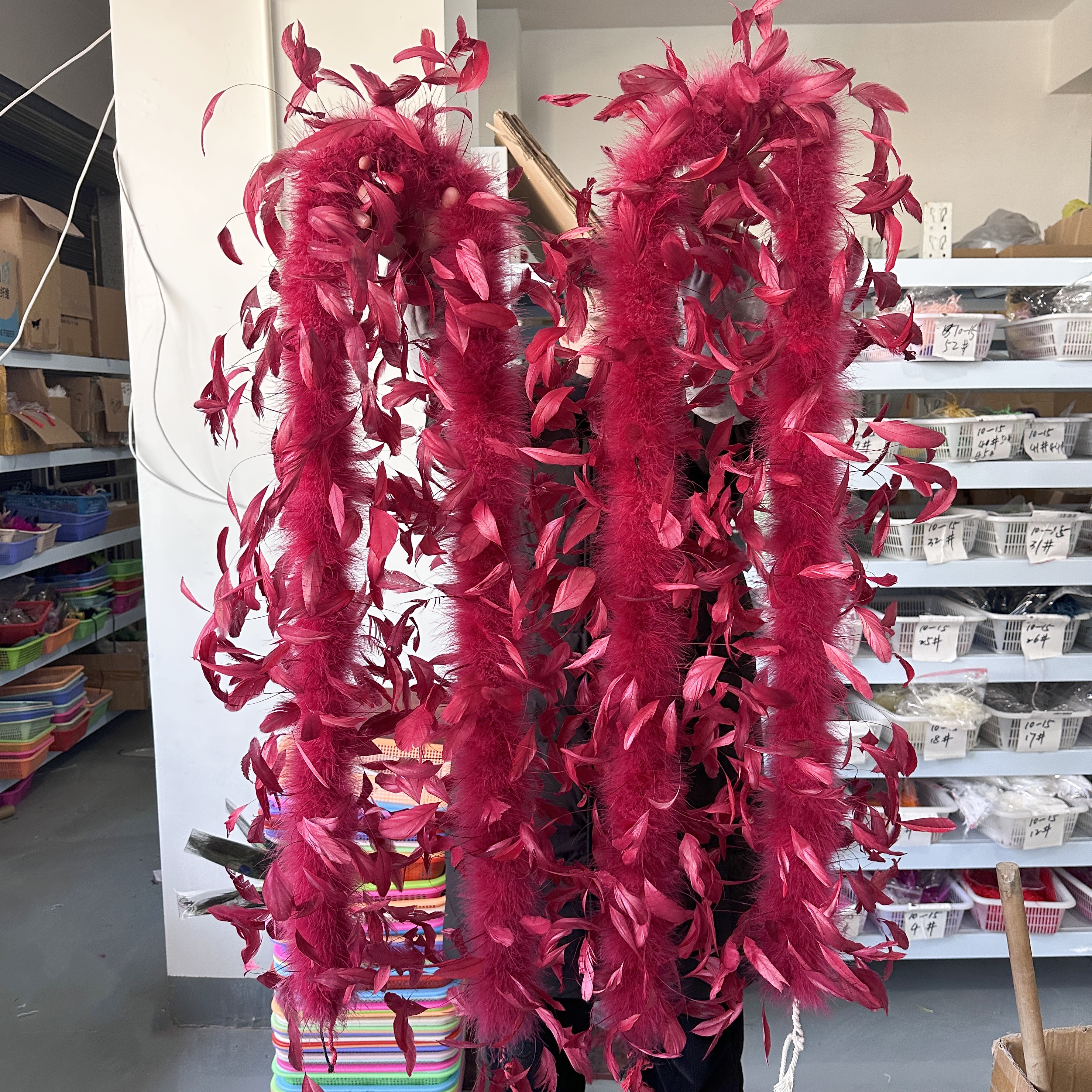 2Meter Burgundy Turkey Marabou - Feather Trim Marabou avis et prix