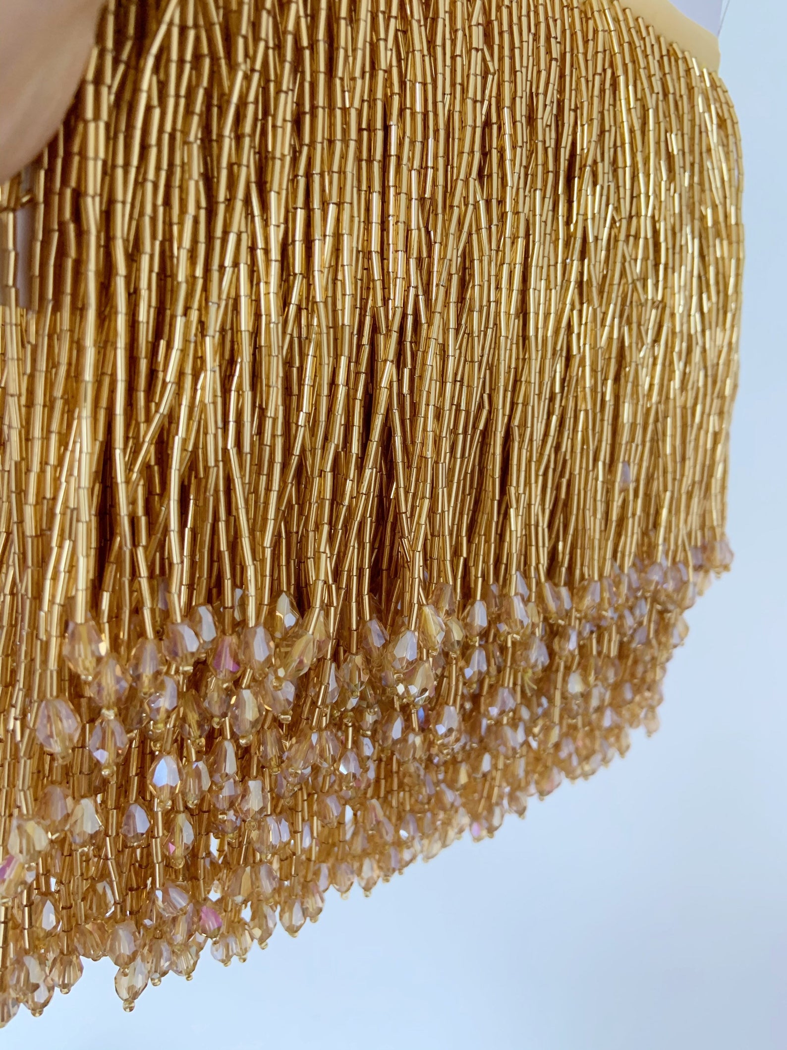 1 Yard Green Bead Fringe Tasse - Beaded Trim Fringe avis et prix
