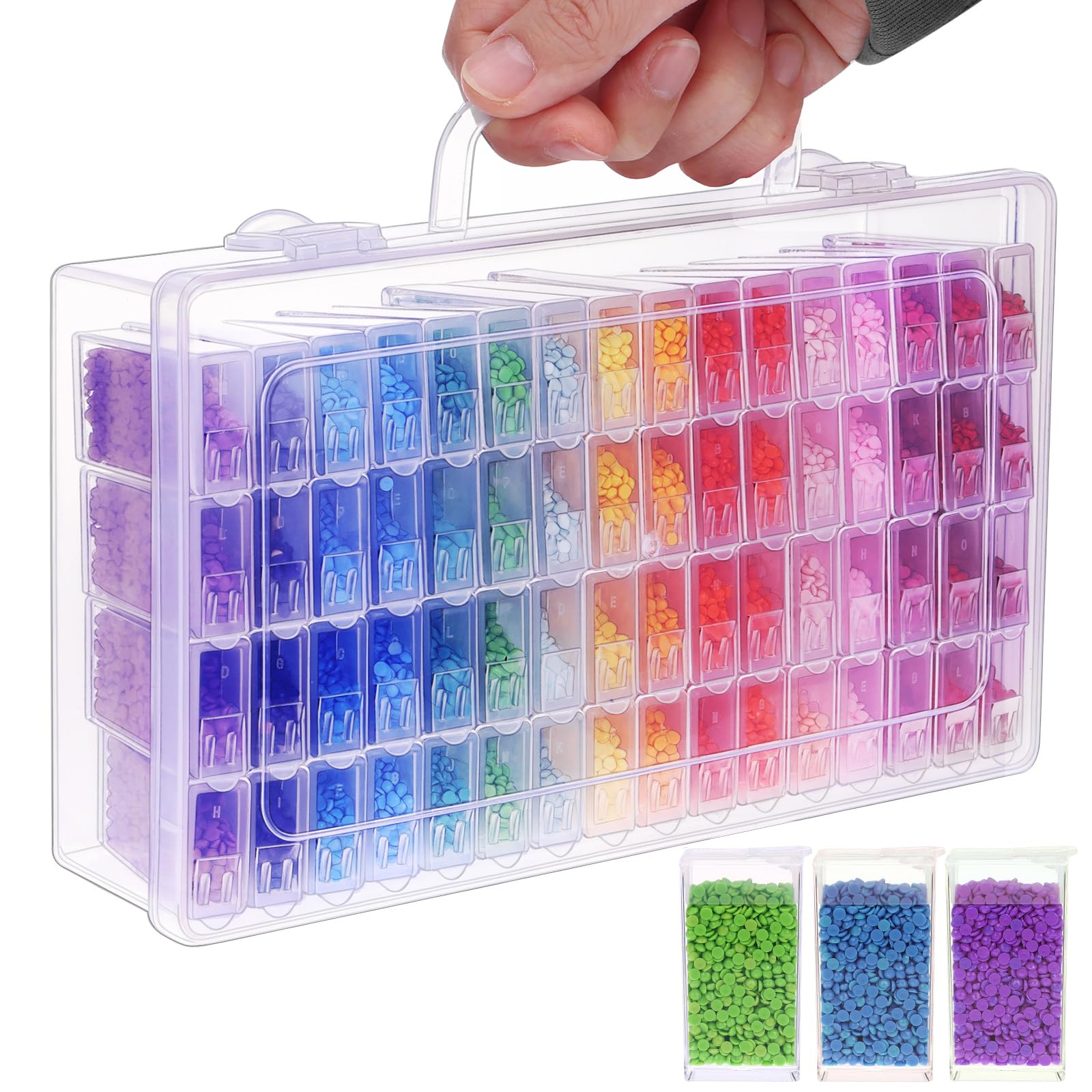 1/2/3/4Pack 64gird Diamond Pai - Craft Embellishment Storage avis et prix