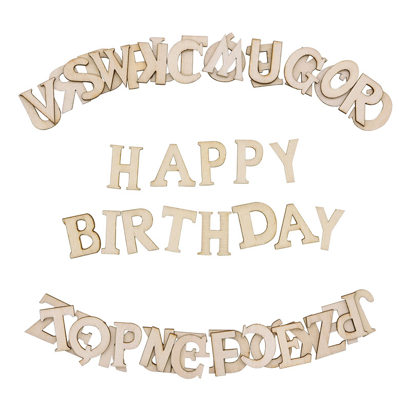 100pcs Letters Wooden Alphabet - Embellishments For Scrapbooking avis et prix