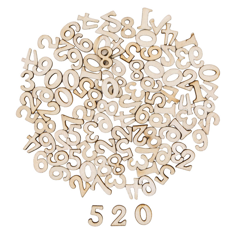 100pcs Letters Wooden Alphabet - Embellishments For Scrapbooking avis et prix