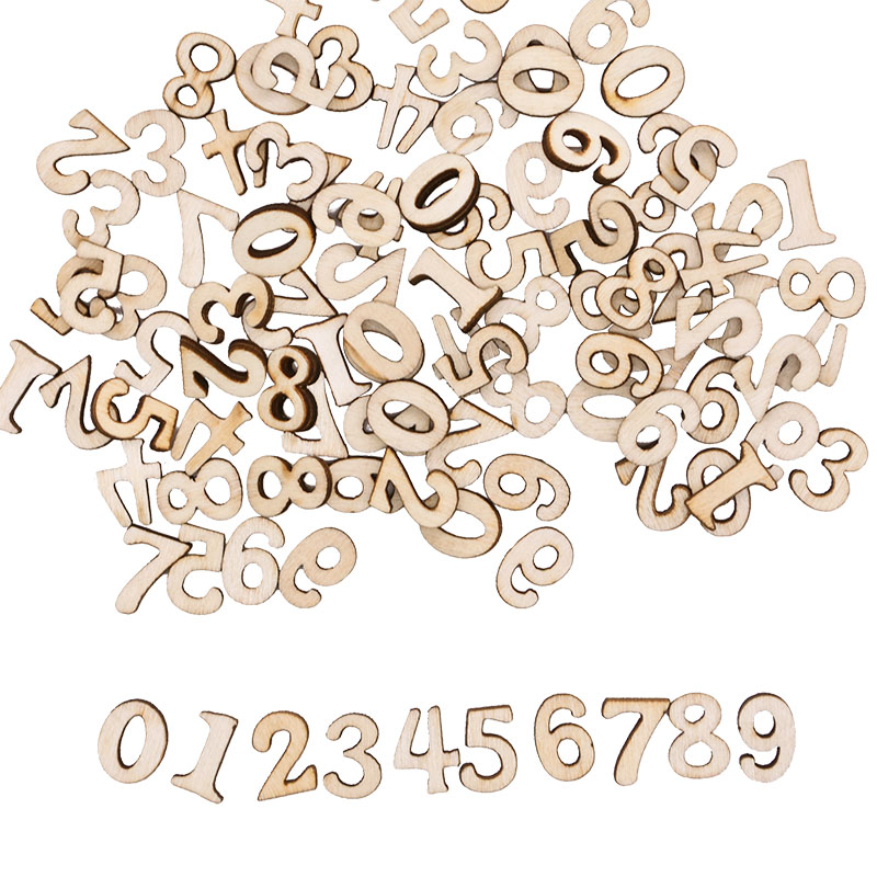 100pcs Letters Wooden Alphabet - Embellishments For Scrapbooking avis et prix