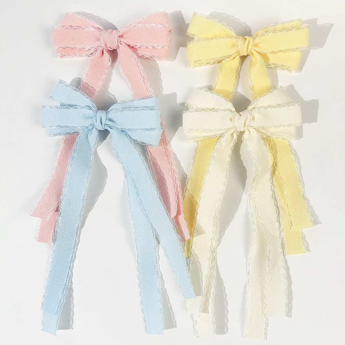 Bulk 20pc Long Tassel Hair Cli - Lace Ribbon Trim avis et prix