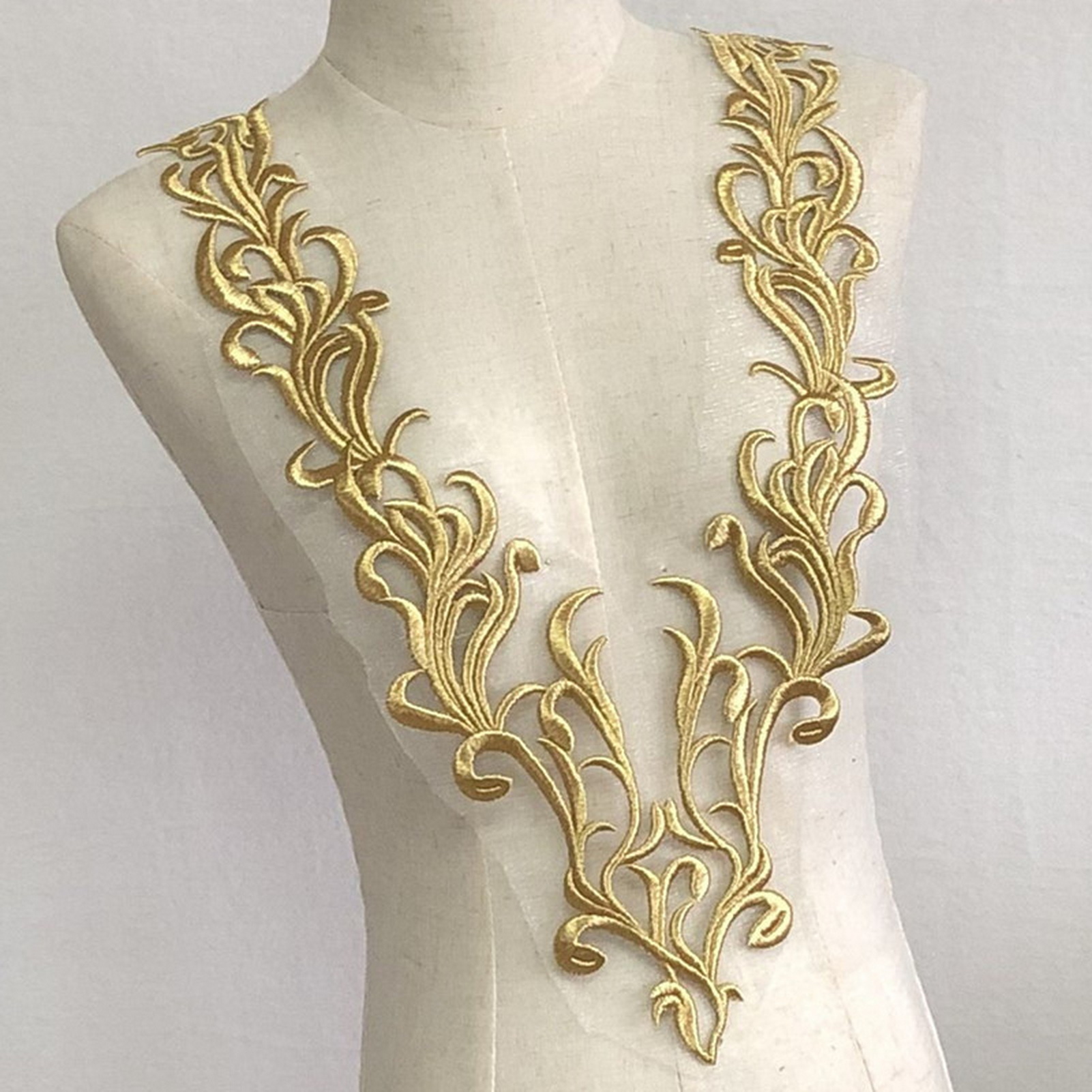 Large Embroidered Collar Flowe - Applique Patch Flower avis et prix