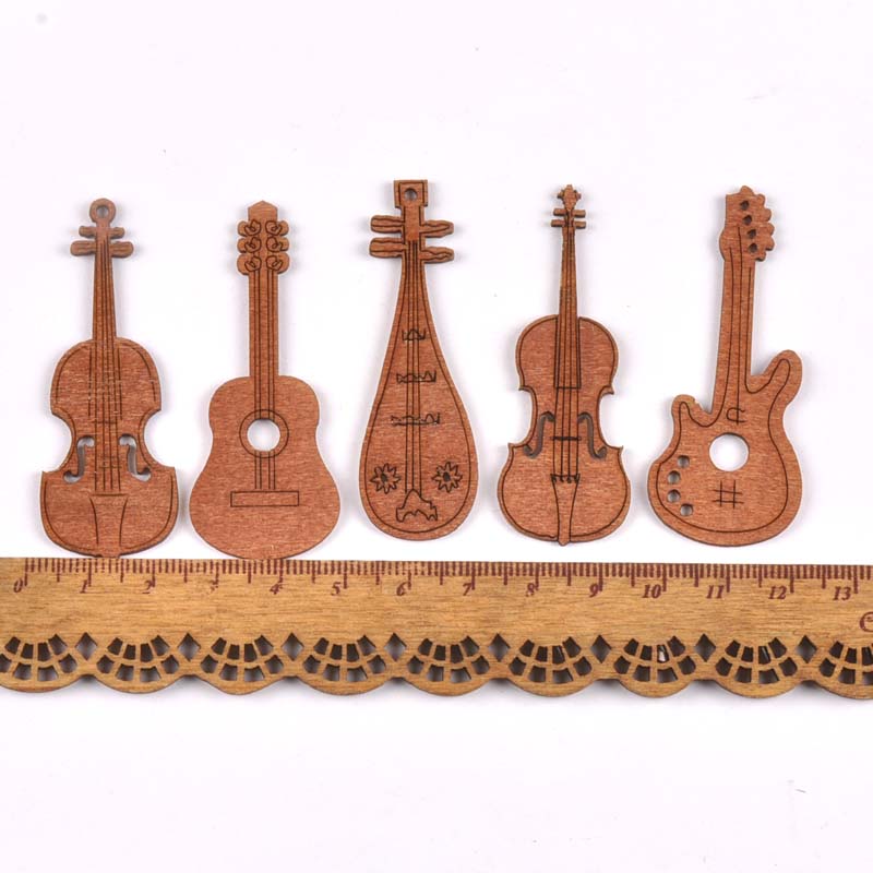 20Pcs/set Wood Handicraft guit - Embellishments For Scrapbooking avis et prix